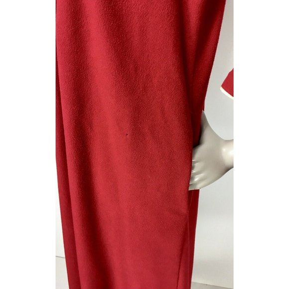 Vintage 70's Kayser MOD Burgundy Burst Quarter Zip House Robe Size Large - Picture 7 of 10